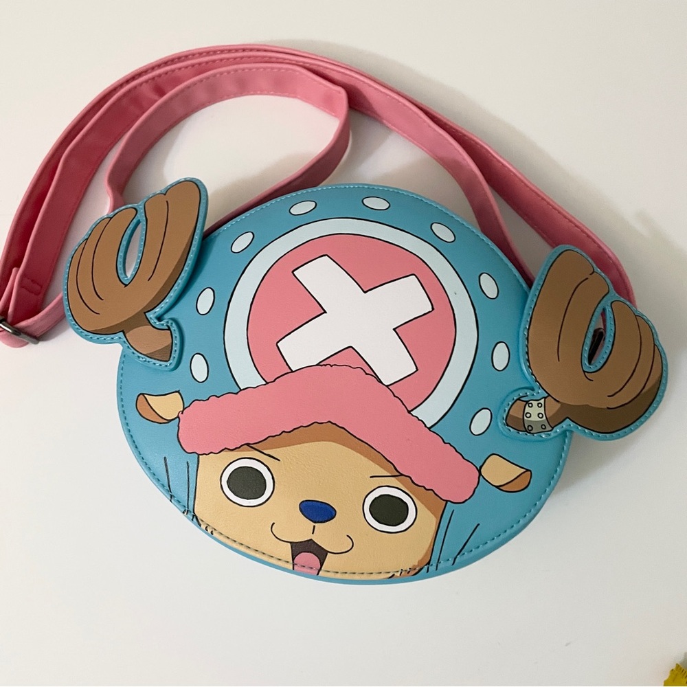 Loungefly One Piece Tony Tony Chopper Crossbody Bag Blue Pink